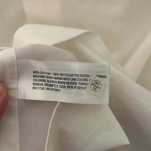 NWT Goodfellow & Co Dress Shirt White Standard fit size XL - Picture 6 of 8